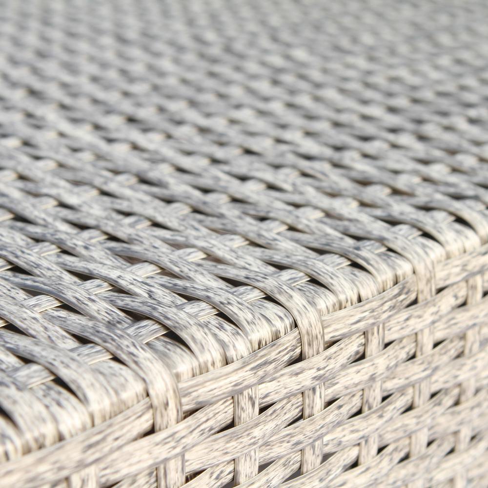 Living Source International Chelsea Grey Wicker e alluminio - Set da salotto componibile da conversazione da 12 pezzi