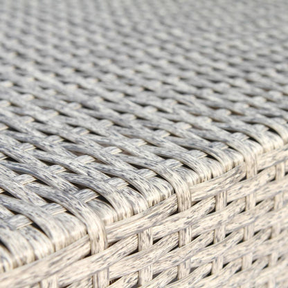 Living Source International Chelsea Grey Wicker e alluminio - Set da salotto componibile da conversazione da 12 pezzi