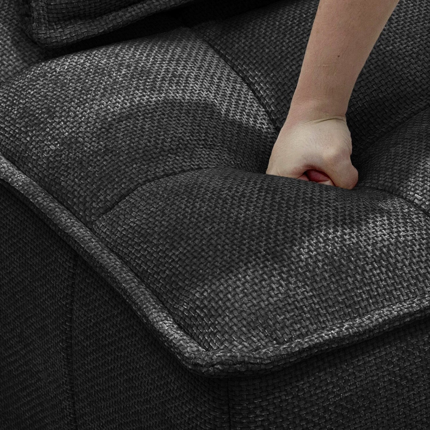 Set di divani modulari Chenille da 3 pezzi