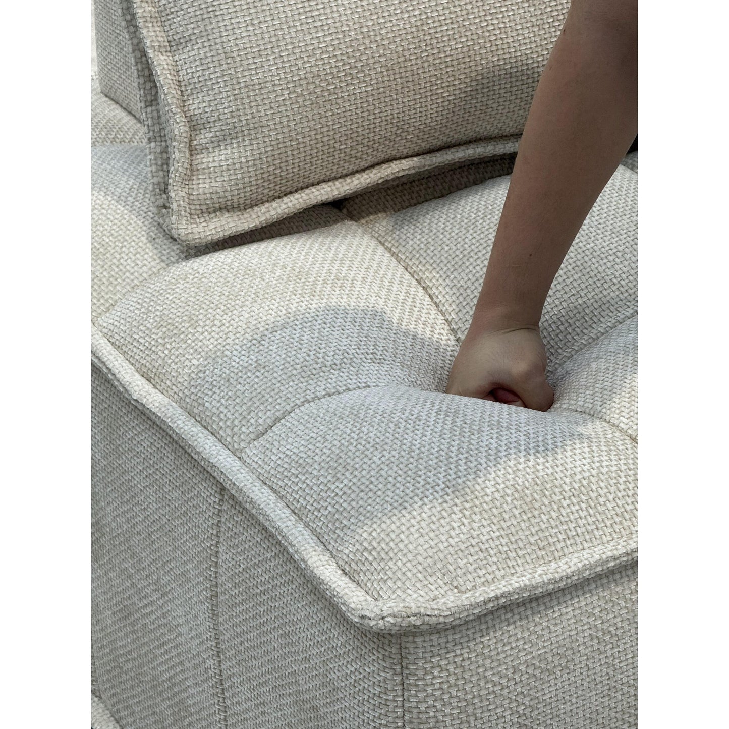 Set di divani modulari Chenille da 6 pezzi