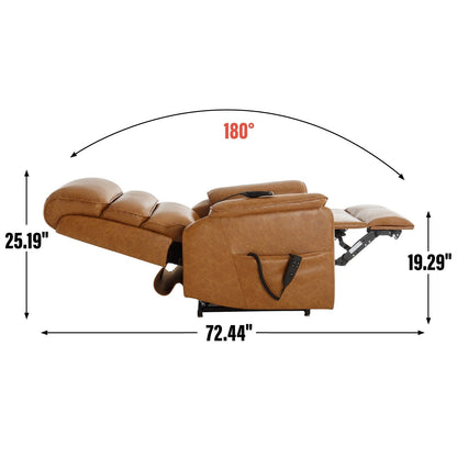 Poltrona reclinabile Chenille Dual Motor Infinite Power Lift con telecomando, massaggio termico e meccanismo di movimento per impieghi gravosi