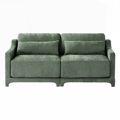 Divano in tessuto ciniglia