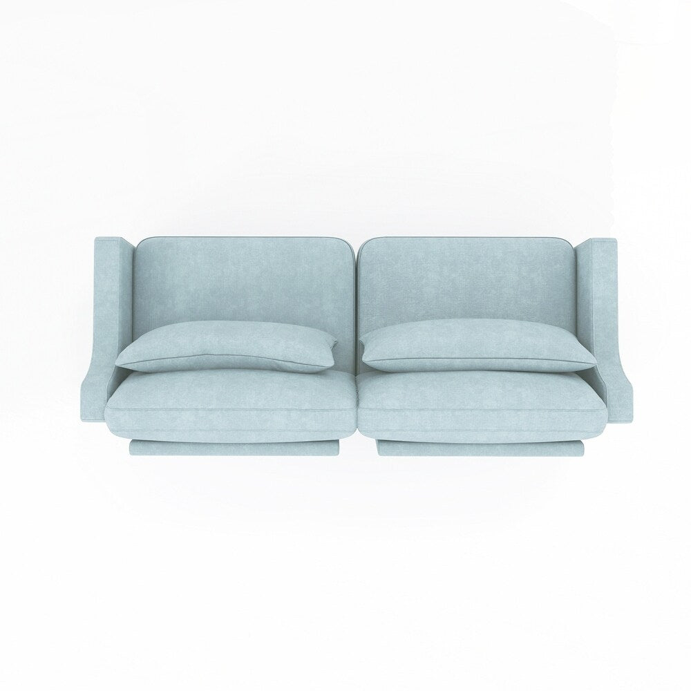 Divano in tessuto ciniglia