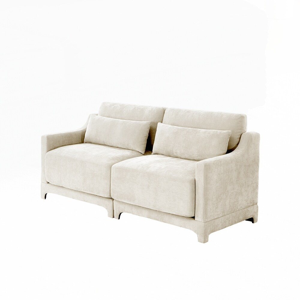 Divano in tessuto ciniglia