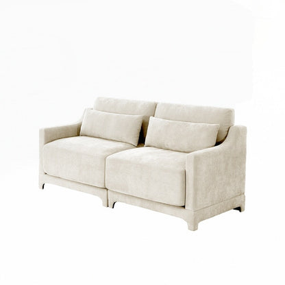 Divano in tessuto ciniglia