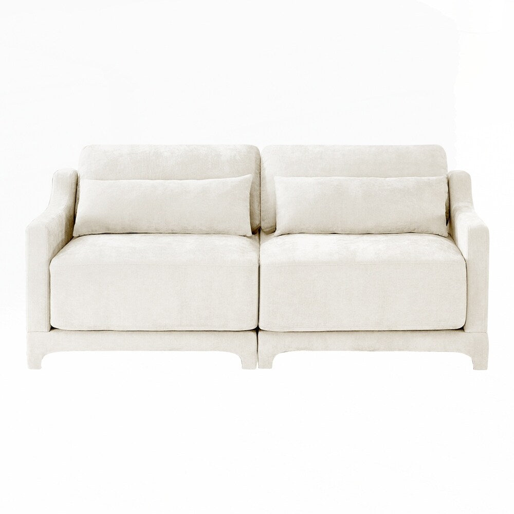 Divano in tessuto ciniglia