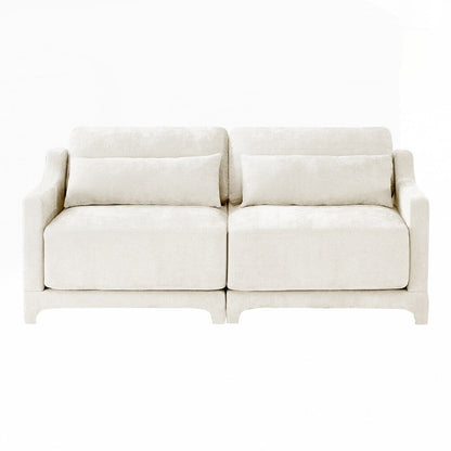 Divano in tessuto ciniglia