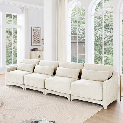 Divano in tessuto ciniglia