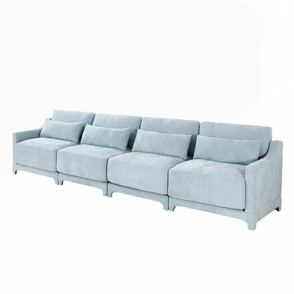 Divano in tessuto ciniglia