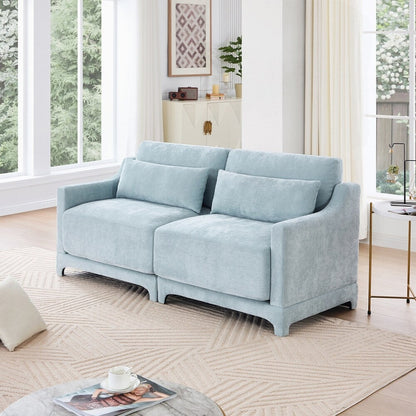 Divano in tessuto ciniglia