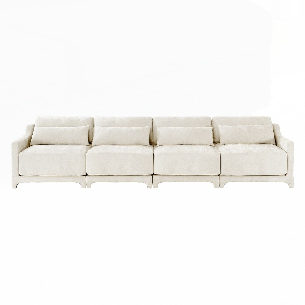 Divano in tessuto ciniglia