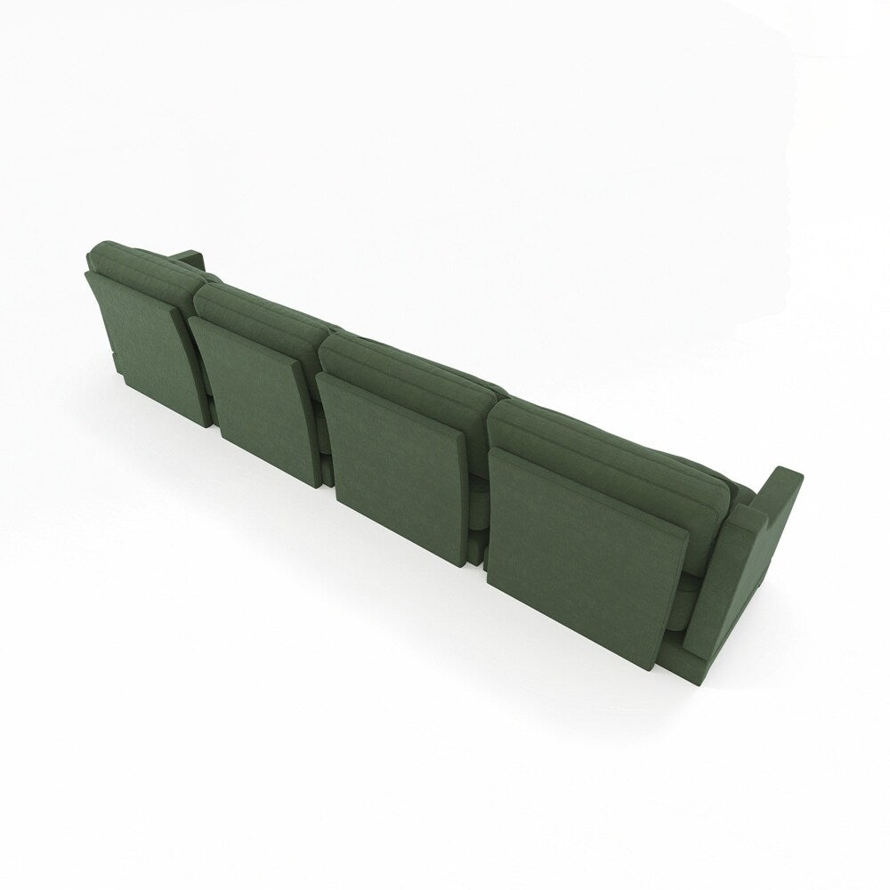 Divano in tessuto ciniglia