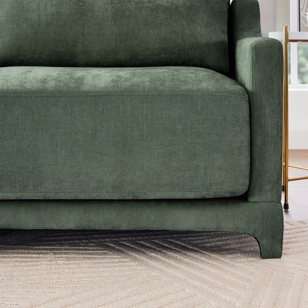 Divano in tessuto ciniglia