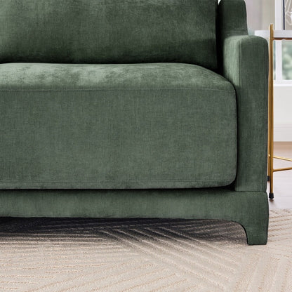 Divano in tessuto ciniglia