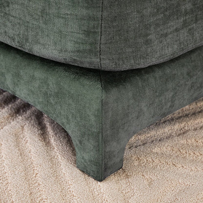 Divano in tessuto ciniglia