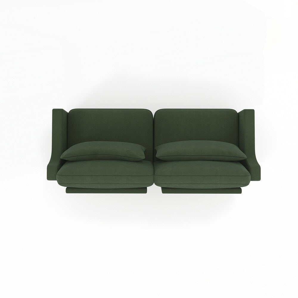 Divano in tessuto ciniglia