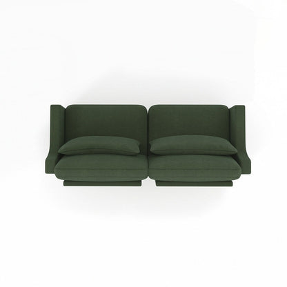 Divano in tessuto ciniglia