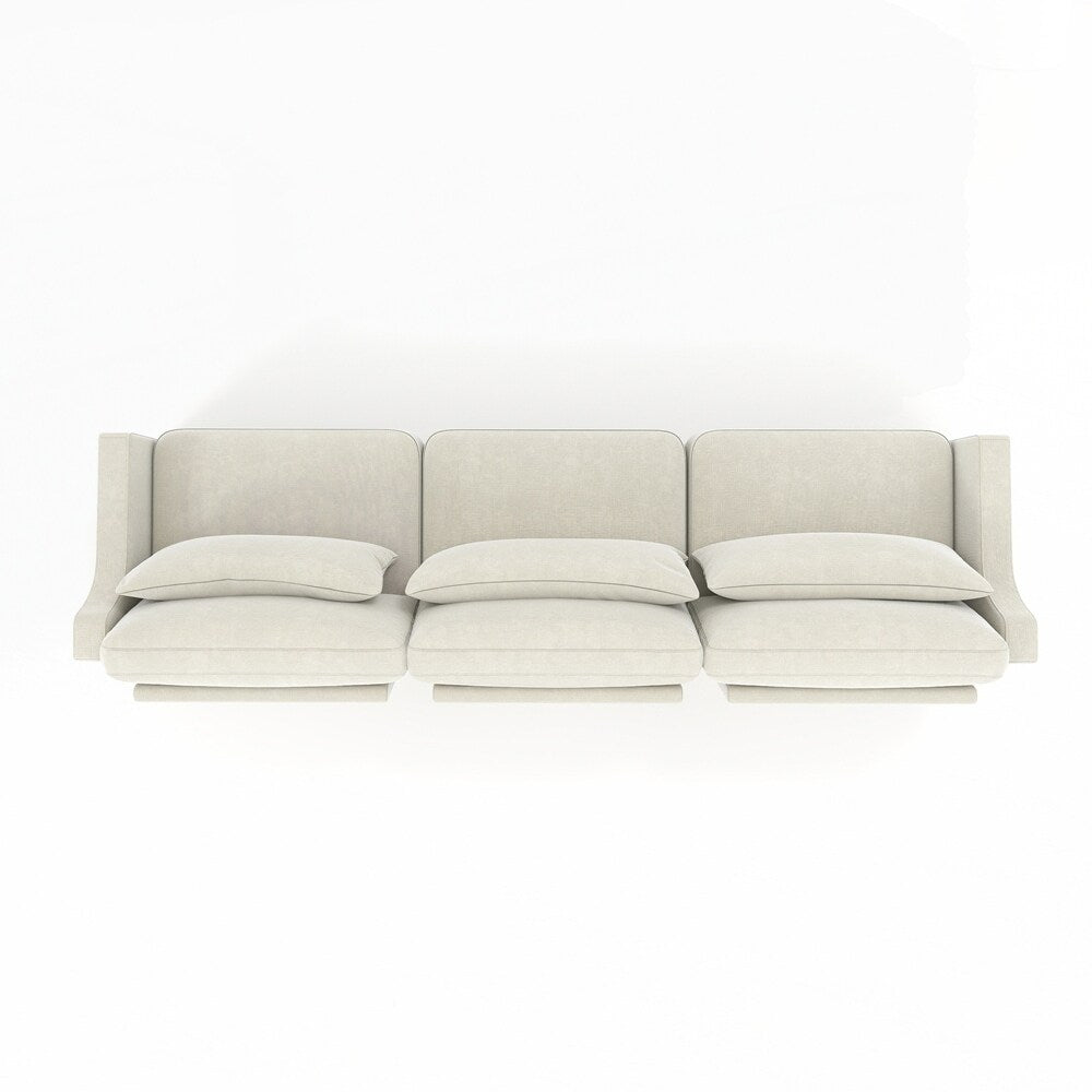 Divano in tessuto ciniglia