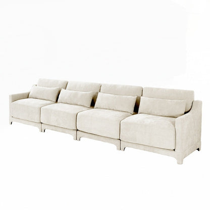 Divano in tessuto ciniglia