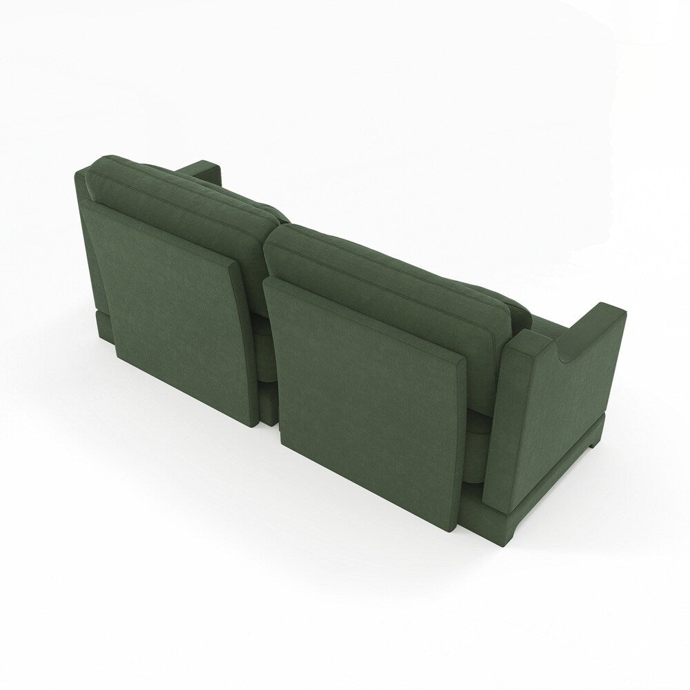 Divano in tessuto ciniglia