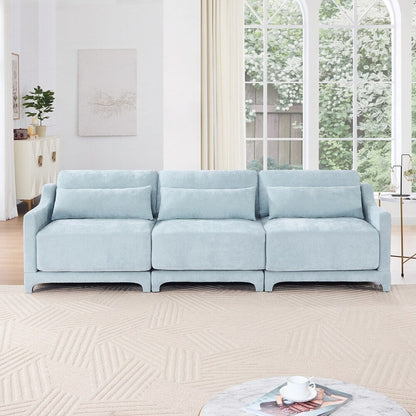 Divano in tessuto ciniglia