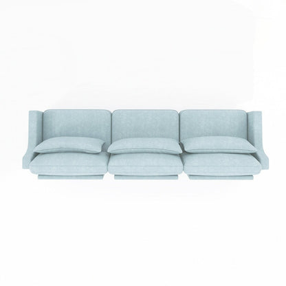 Divano in tessuto ciniglia