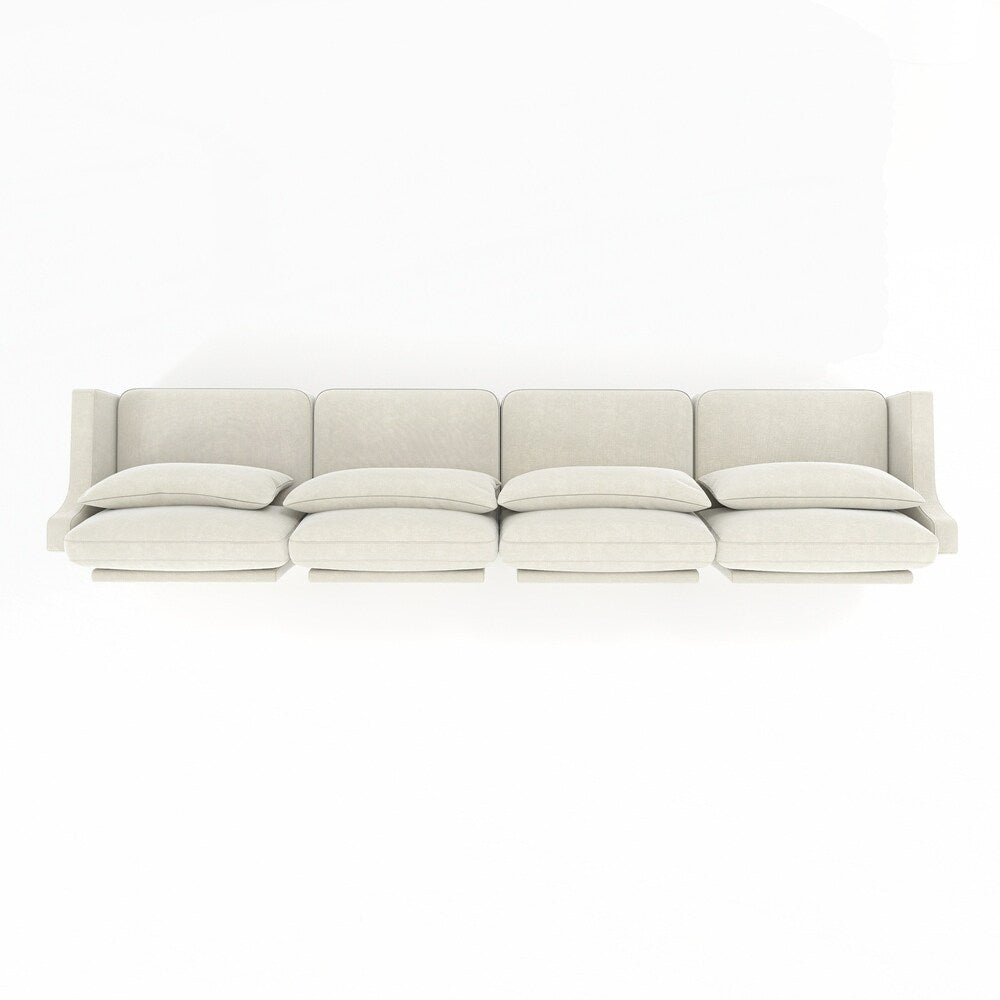 Divano in tessuto ciniglia