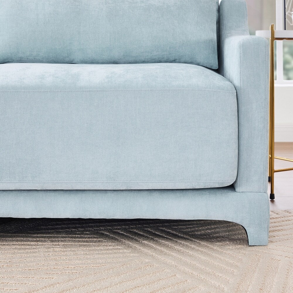 Divano in tessuto ciniglia