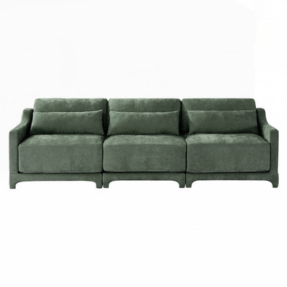 Divano in tessuto ciniglia