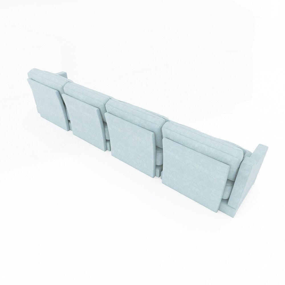 Divano in tessuto ciniglia