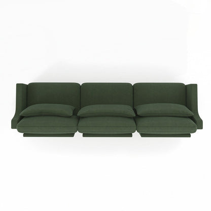 Divano in tessuto ciniglia