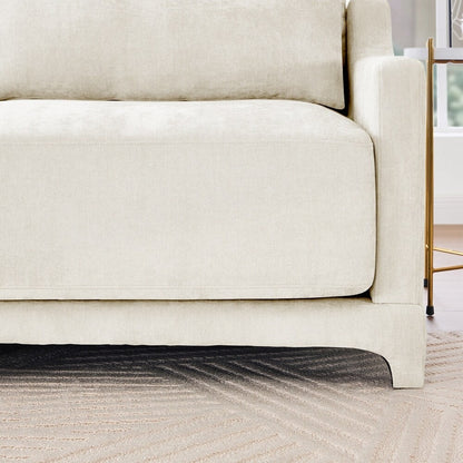 Divano in tessuto ciniglia