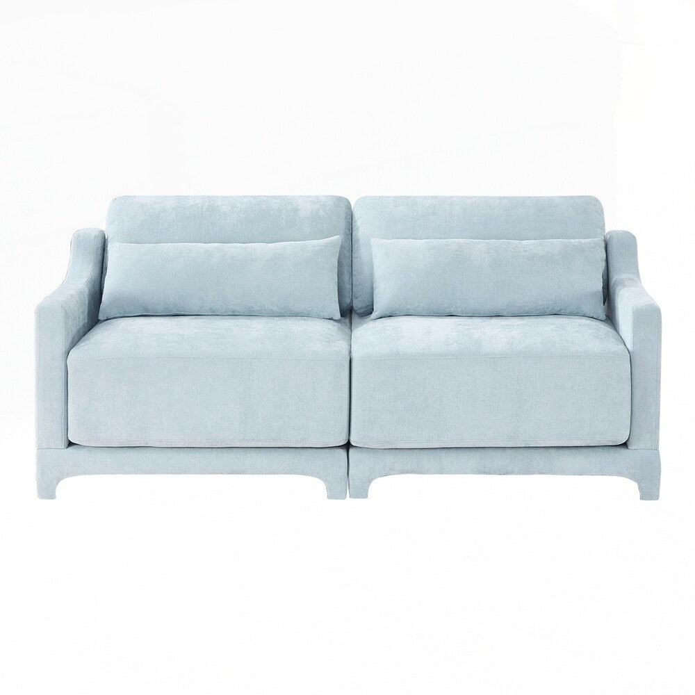 Divano in tessuto ciniglia