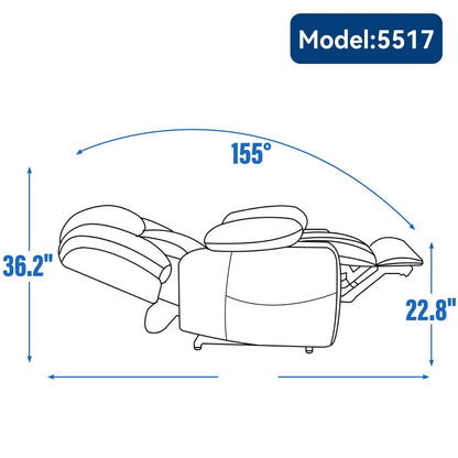 Poltrona reclinabile elettrica Chenille