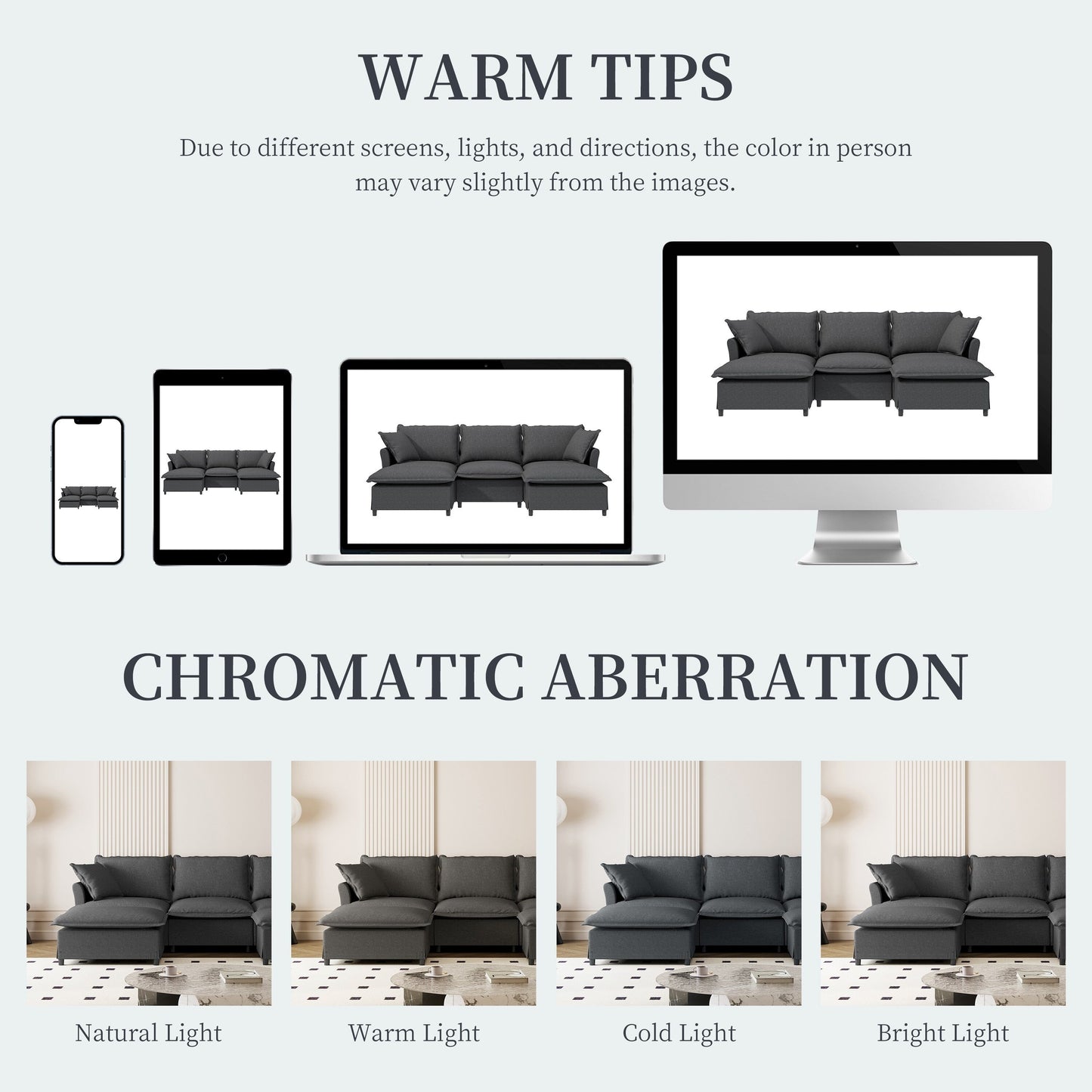 Divano componibile in ciniglia con pouf, divano letto a forma di U con cuscini, combinazione libera, divano modulare imbottito a 5 posti