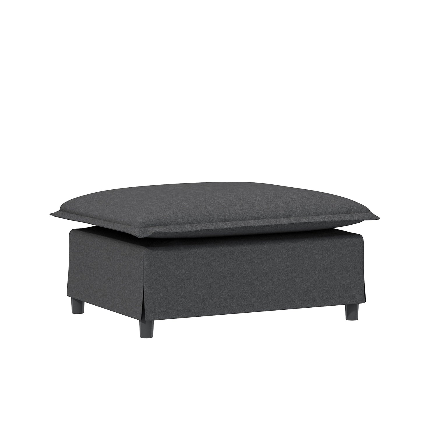 Divano componibile in ciniglia con pouf, divano letto a forma di U con cuscini, combinazione libera, divano modulare imbottito a 5 posti