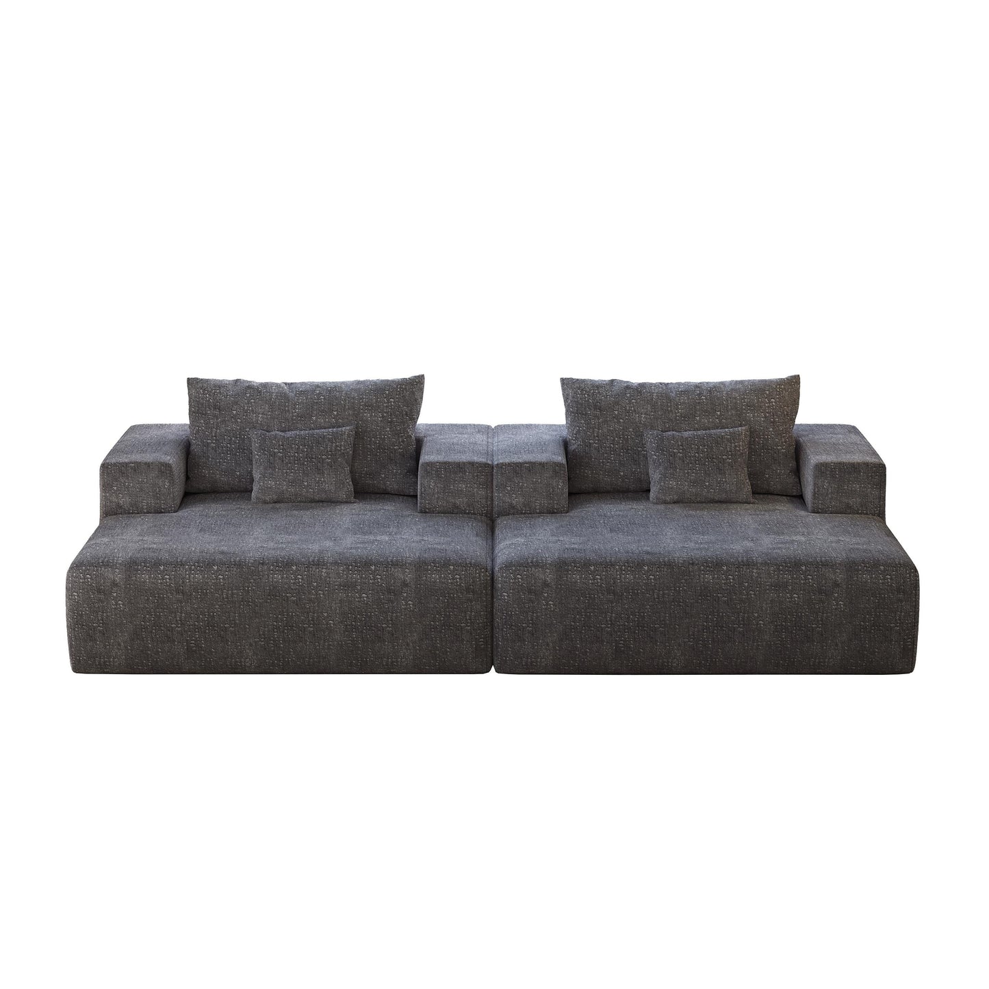 Divano letto singolo in ciniglia con cuscino per schienale