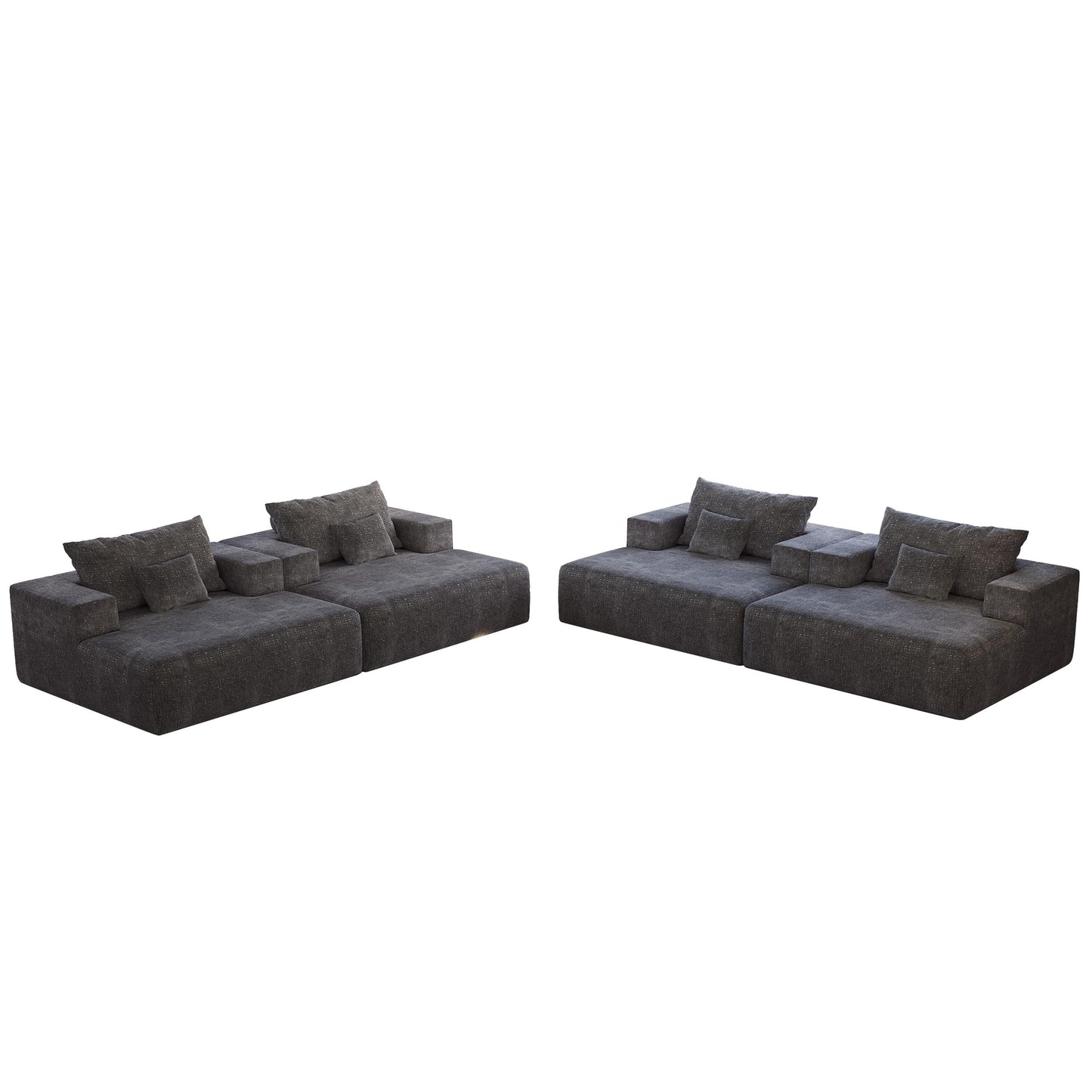 Divano letto singolo in ciniglia con cuscino per schienale