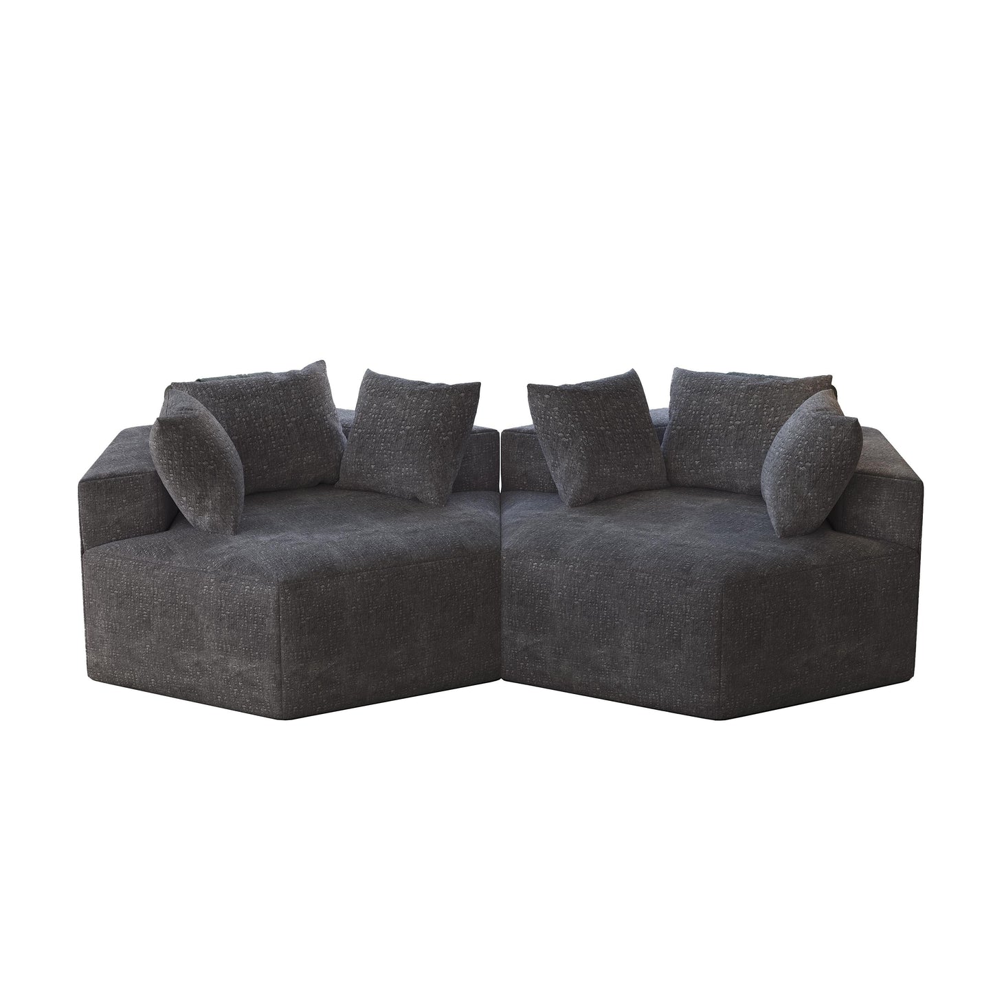 Divano letto singolo in ciniglia con cuscino per schienale