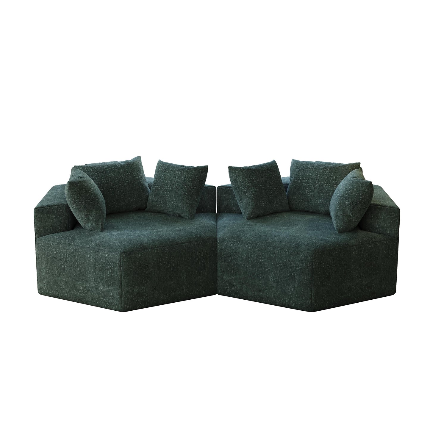 Divano letto singolo in ciniglia con cuscino per schienale