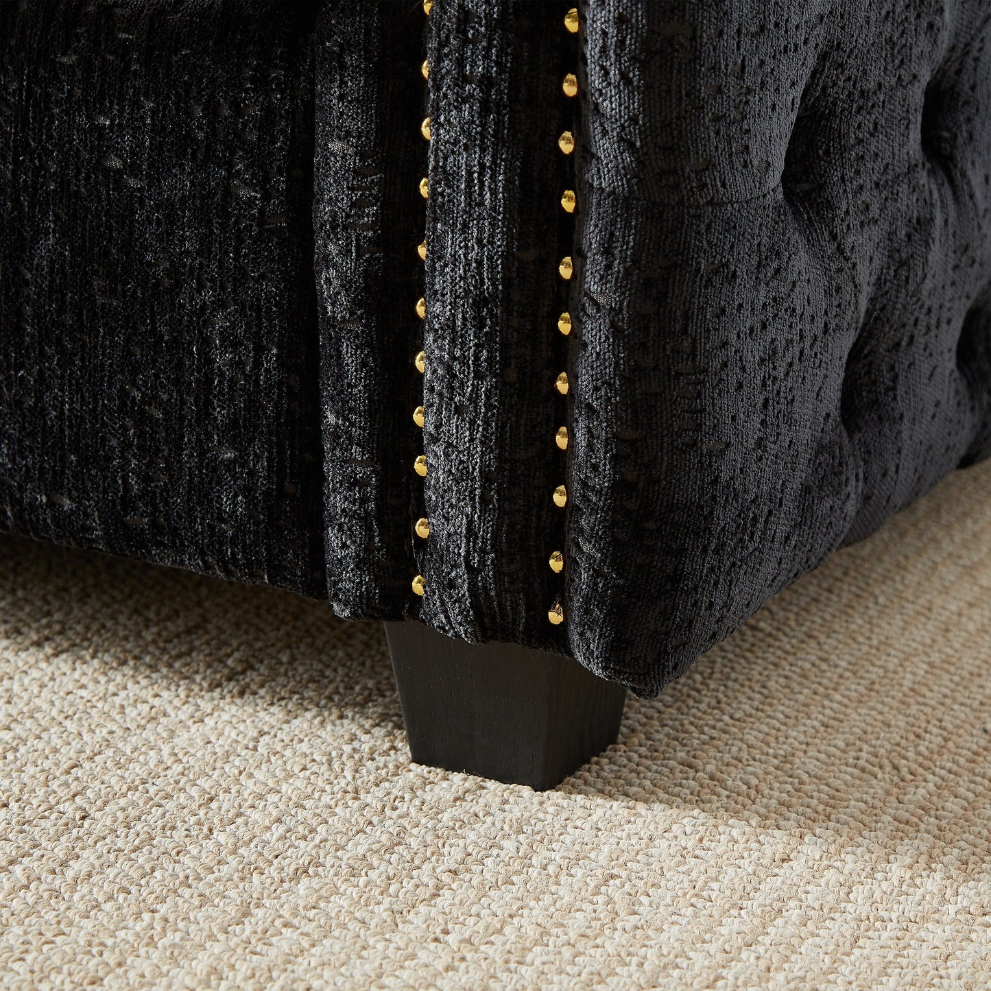 Divano letto in ciniglia con materasso in memory foam