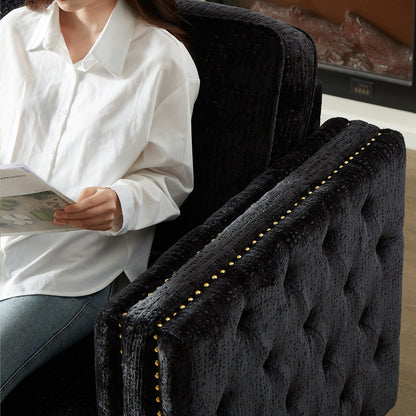 Divano letto in ciniglia con materasso in memory foam