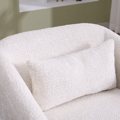 Poltrona girevole in ciniglia con rotazione a 360°, comoda poltrona per soggiorno, studio o salotto.