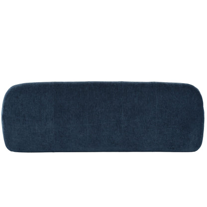 Divano a 3 posti imbottito in ciniglia con braccioli rotondi, divano lounge con cuscino trapuntato, divano futon a compressione in spugna