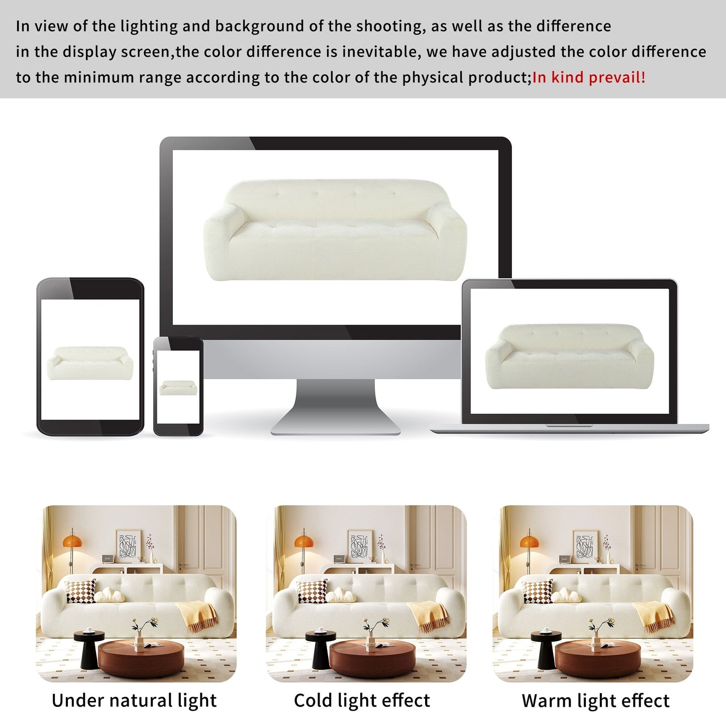 Divano a 3 posti imbottito in ciniglia con braccioli rotondi, divano lounge con cuscino trapuntato, divano futon a compressione in spugna