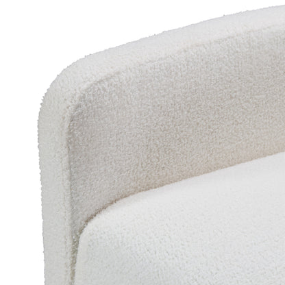 Poltrona reclinabile manuale girevole a 360° con rivestimento in ciniglia, cuscino spesso e tasche laterali