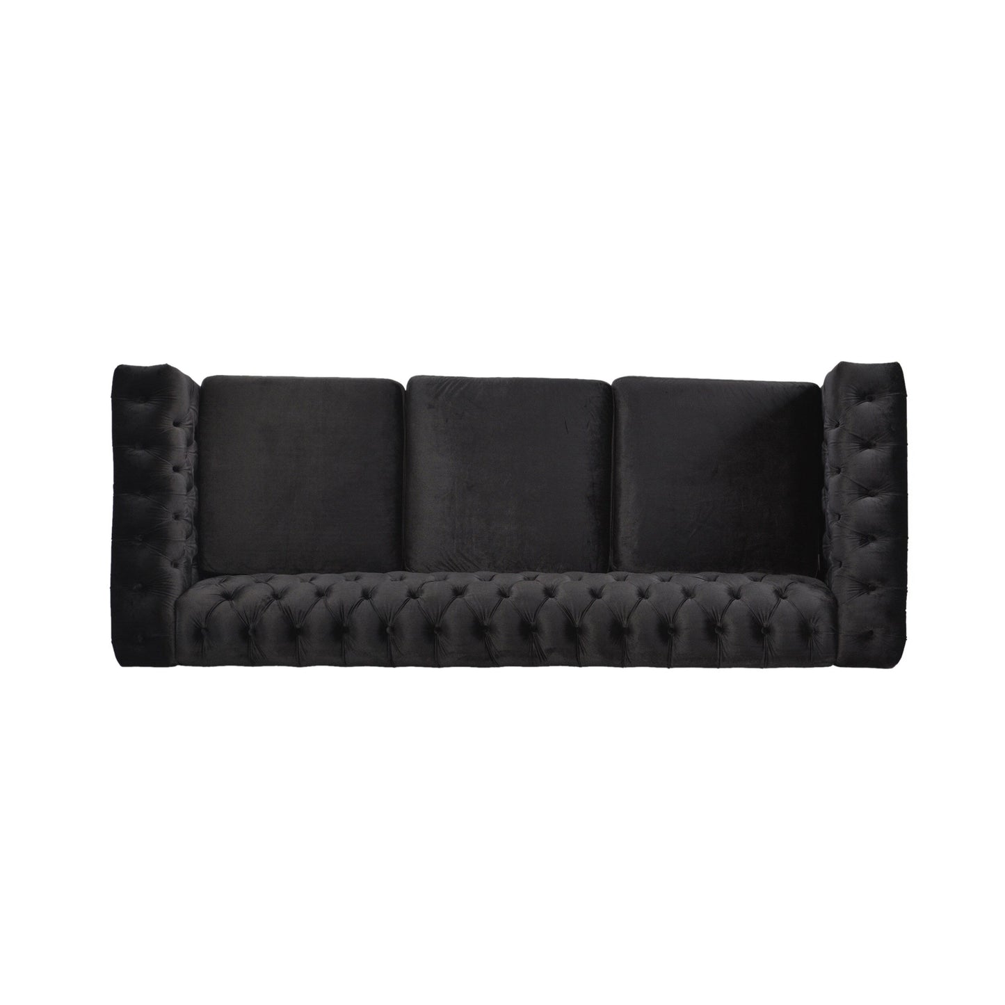 Divano Chesterfield a 3 posti con capitonné e borchie