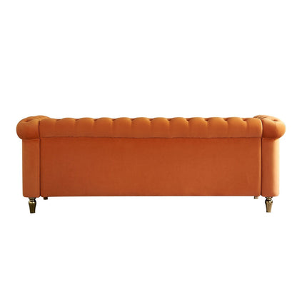Divano Chesterfield in velluto da 84,65 pollici - 30,31 x 31,50 x 84,65