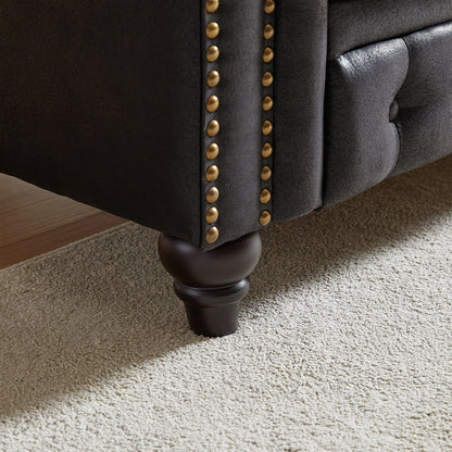 Divano Chesterfield 85.5 Tech Fabric a 3 posti con cuscini