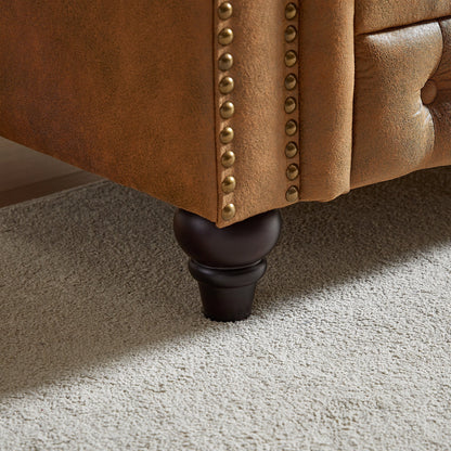 Divano Chesterfield 85.5 Tech Fabric a 3 posti con cuscini